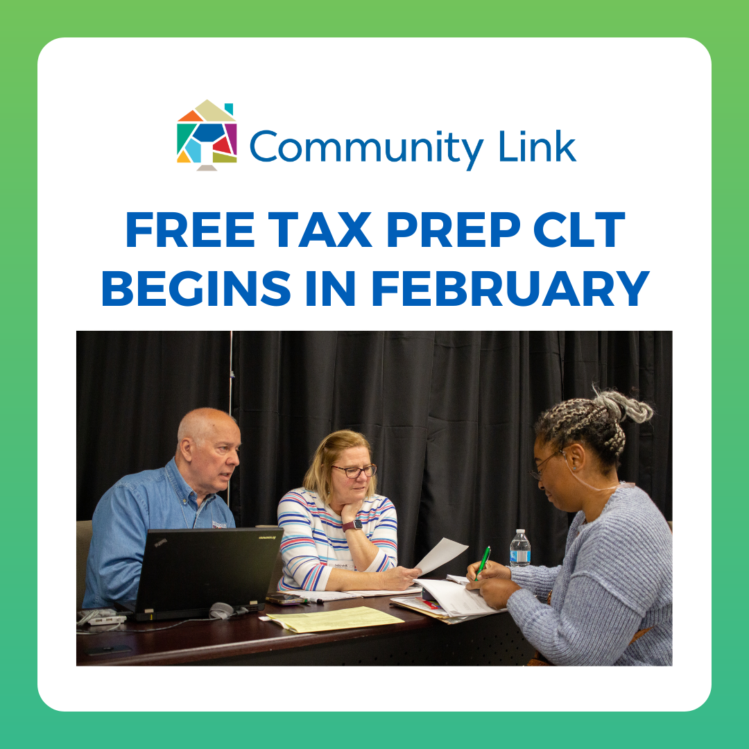 Free Tax Prep CLT begins February 3rd, 2025!